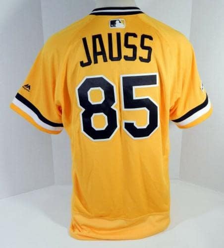 2019 Pittsburgh Pirates Dave Jauss 85 Játék Használt Sárga trikót 1979 TBTC 150 P 8 - Game Használt MLB Mezek