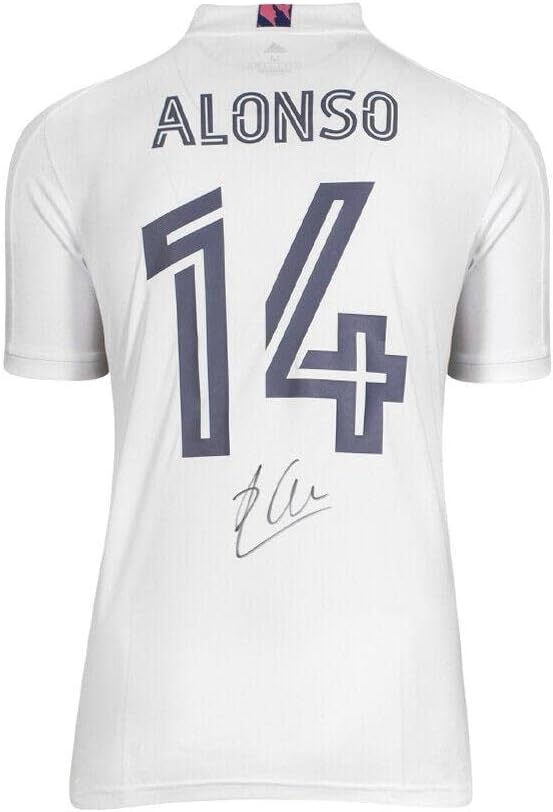 Xabi Alonso Aláírt A Real Madrid Póló - 2020-21, A 14-Es Számú Aláírást Jersey - Dedikált Foci Mezek