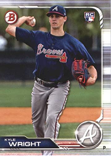 2019 Bowman Baseball 52 Kyle Wright RC Újonc Kártya Atlanta Braves MLB Hivatalos Kártyára A Topps