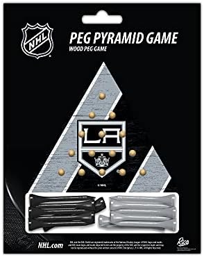 Rico Iparágak NHL Colorado Avalanche-Peg Piramis Játék, 4.5 x 4 Fa Utazási Méretű Piramis Játék - Játék Peg Games - Háromszög