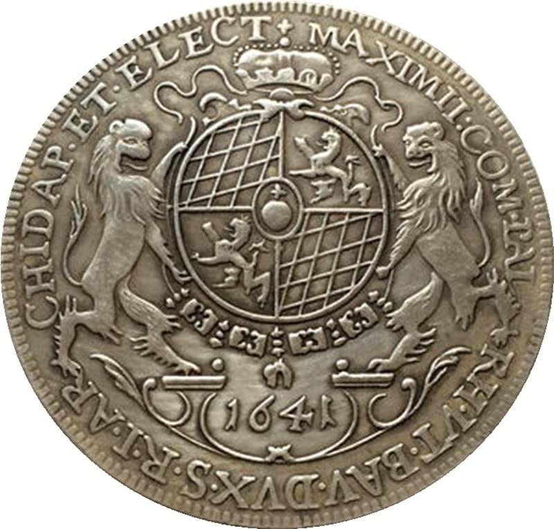 1641 német Érmék Réz ezüstözött Antik Érmék, Érme, kézműves Gyűjtemény blowable