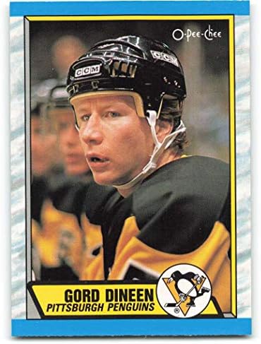 1989-90 O-Pee-Chee 256 Gord Dineen Pittsburgh Penguins NHL Jégkorong Kártya (RC - Újonc Kártya) NM-MT