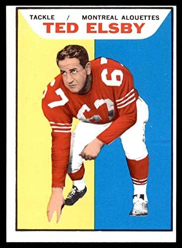 1965 Topps 65 Ted Elsby Montreal Alouettes (Foci Kártya) EX Alouettes Brantford
