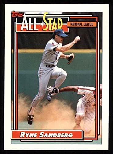 1992 Topps 387 All-Star Ryne Sandberg Chicago Cubs (Baseball Kártya) NM/MT Cubs