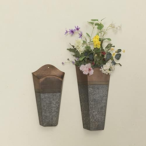 Gerson Nemzetközi Antik szobor, Virágtartók, Fém, 19.6-hüvelyk, Magassága, Készlet 2