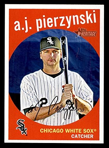 2008 Topps 536 A. J. Pierzynski Chicago White Sox (Baseball Kártya) NM/MT White Sox