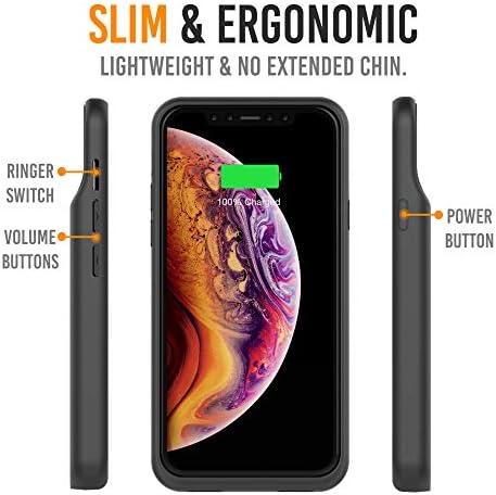 Alpatronix iPhone 11-iPhone XR Akkumulátor Esetben, 5500mAh Vékony Hordozható Védő Kiterjesztett Töltő Fedezi a Vezeték nélküli