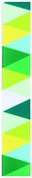 Design 231-10022 Zöld-Sárga Háromszög Grosgrain Premier Szalag, 0.63 Inch