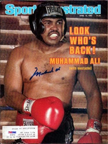 Muhammad Ali Dedikált Sports Illustrated Magazin PSA/DNS S06870 - Dedikált Boksz Magazinok