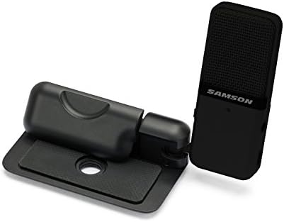 SÁMSON Menj Mikrofon, Hordozható USB-s Kondenzátor Mikrofon Mac, illetve PC Számítógépeket, Fekete Titán