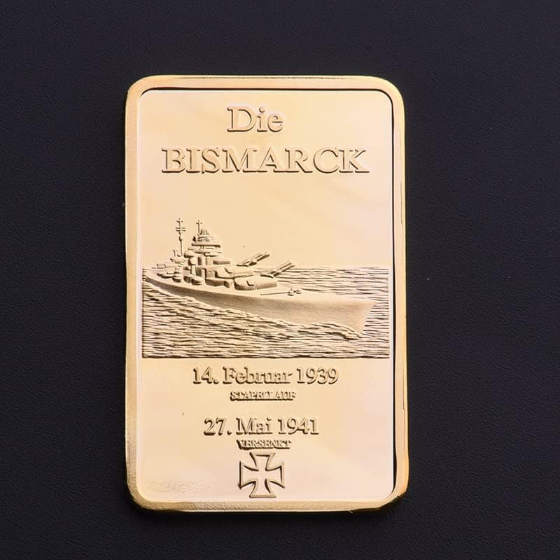 Német Bismarck Csatahajót Arany Bár Emlékérme Arany Érme Kézműves Gyűjtemény Kereszt Megkönnyebbülés Érme Gyűjtők