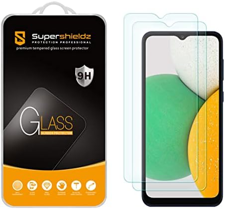 (2 Csomag) Supershieldz Célja a Samsung Galaxy A03s Edzett Üveg kijelző Védő fólia, Anti Karcolás, Buborék Mentes