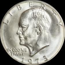1 AMERIKAI Eisenhower IKE $1 Dolláros Érme Sorozat 1973 Kulcs Dátuma
