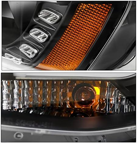 ZMAUTOPARTS LED Cső Vetítő Fényszórók, Fényszóró Fekete Kompatibilis 2011-2017 Volkswagen Jetta MK6