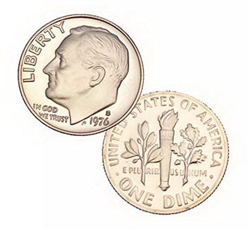 1976 S MINKET Menta Roosevelt-Bizonyíték 10 Cent Tízcentes Érme