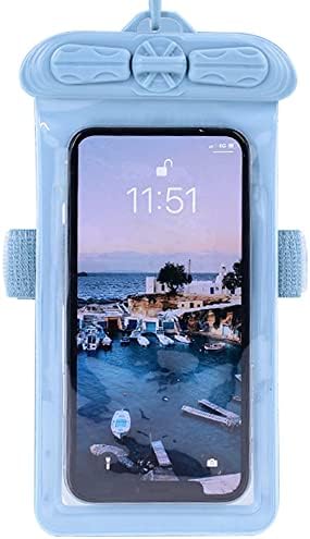 Vaxson Telefon Esetében, Kompatibilis BLU G71 Plus Vízálló Tasak Száraz Táska [ Nem Képernyő Védő Fólia ] Kék