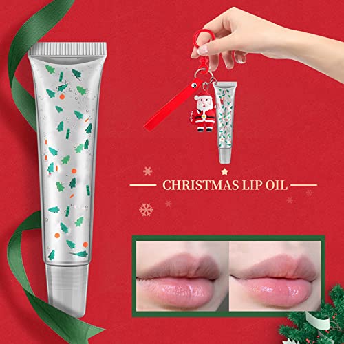 Szájfény Szett a Tizenévesek Karácsonyi Lip Care Set Egy Szájfény, Egy Karácsonyi Medál Lip Lip Gloss Fokozó, Illetve Lip
