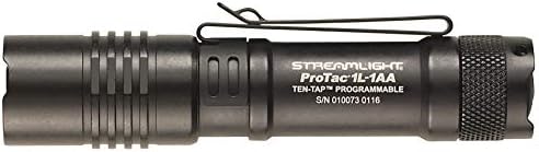 Streamlight 88061 ProTac 1L-1AA 350-Lumen Kettős Tüzelőanyag-Szakmai Taktikai Lámpa, Fekete