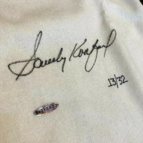 Gyönyörű Sandy Koufax Aláírt Los Angeles Dodgers Jersey uda vagy Felső szint COA - Dedikált MLB Mezek