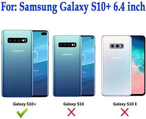 Aweevnye Galaxy S10 Plusz Esetben Galaxy S10 Plusz Tárca az Esetben, Multi-Function 10 Hitelkártya Birtokosok Flip Bőr Pénztárca
