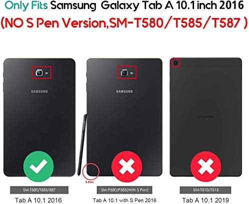 UUcovers Esetben a Samsung Galaxy Tab Egy 10,1 hüvelykes -os Tabletta (SM-T580/T585/T587, NEM S Pen Változat) a tolltartó,
