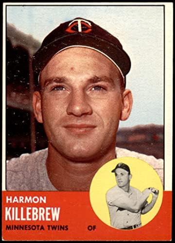 1963 Topps 500 Harmon Killebrew Minnesota Twins (Baseball Kártya) VG-Ikrek