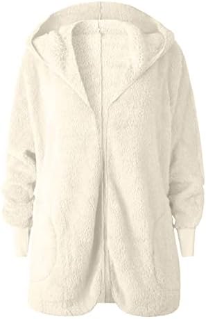 Xiloccer Női Kabátok 2022 Nők Gyapjú Plus Size Sweatershirt Kapucnis Pulóver, Meleg Plüss Kabát Dzseki Kapucnis Felső Outwear
