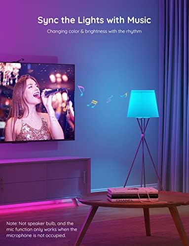 Govee LED Szalag Világítás & Light Rács a Kamera Csomag Okos Izzók, színváltó Izzók 1 Csomag