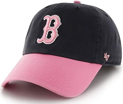 A Boston Red Sox Haditengerészet Rózsaszín Két Hang Takarítani Állítható Kalap, Felnőtt Egy Méret Mindenkinek