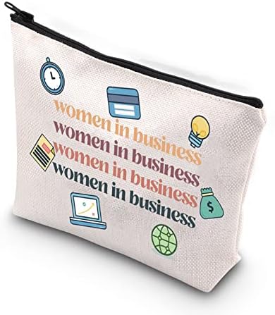 TSOTMO Női Vállalkozó Ajándék Nők Az Üzleti életben Nő Empowerment Cipzár Tok Smink Táska (nők az üzleti életben)