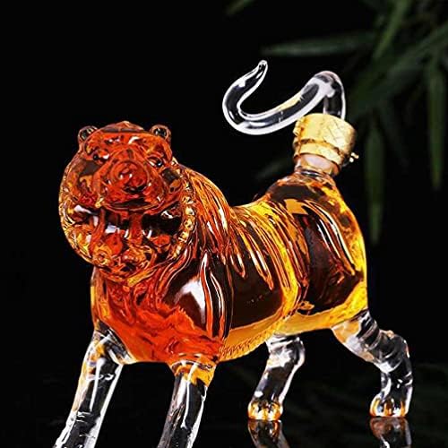 Tigris Whiskys Üveget 500ML Üveg Kínai Zodiákus Italos Üveget Likőrös Üveg Tigris Király Csillogó Üveg Bourbon Whisky, Rum