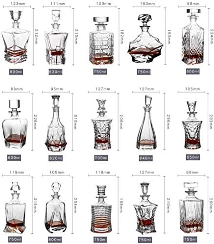 DEPILA Whiskys üveget 7-Darab Whiskys Üveget Meghatározott, Kristály Whiskys Üveget, Bourbon Palack, Üveg Szett, Whiskys