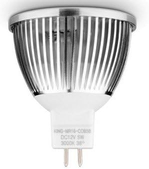 UL LED MR16 GU5.3 Reflektorfénybe 5000K Nap Fény 12V 5W 450lm 50 Watt Egyenértékű 80 Fokos sugárzási szög