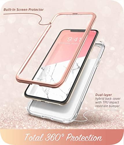 i-Blason Cosmo Sorozat Esetében iPhone 11 Pro Max 2019 Kiadás, Vékony Teljes Test Elegáns Védő tok Beépített képernyővédő
