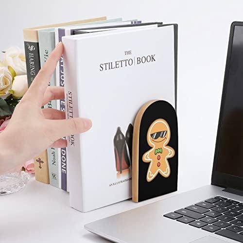 Karácsonyi mézeskalács Cookie Fa Könyvtámasz Modern Dekoratív Könyvespolc Trendi Design Könyv Dugóval Home Office Készlet