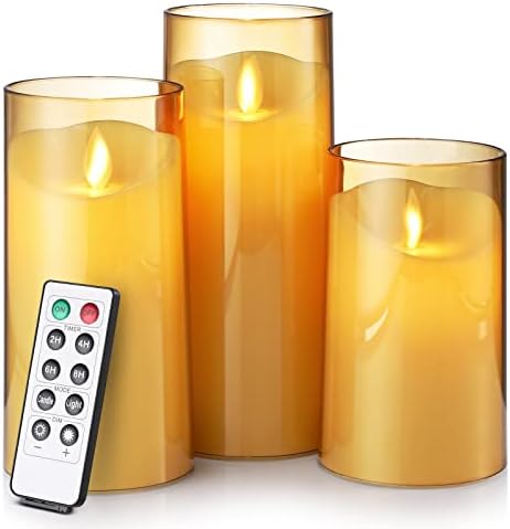 DALANG Pislákoló flameless LED Gyertyák a Távirányító Időzítő, Ideális Halloween, Karácsony,partty, valamint lakberendezés,GIF
