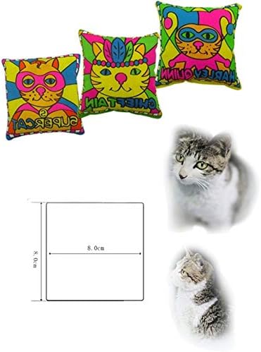 A MIMI Macskamenta Tele Macska Játékok Rajzfilm Négyzetes Párna Cica Macska Harapása Játék Pet -3 Csomag