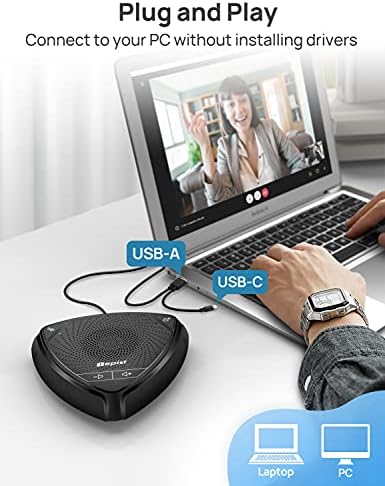 USB Kihangosító, Lepist Számítógépes Hangszórók Micrphone az Otthoni Irodai Konferencia Hívás, Laptop, Mikrofon, 360° Hang