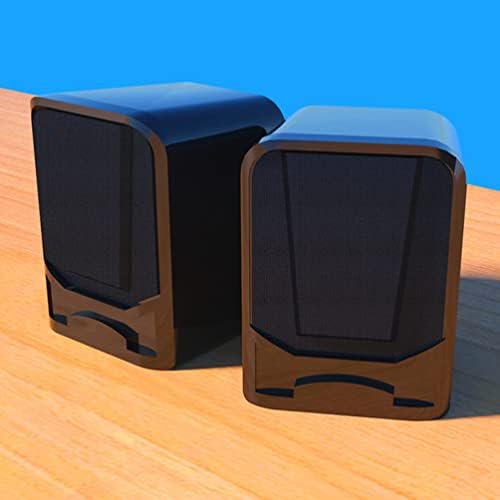 SOLUSTRE Vezetékes Hangszóró Mini Boombox 2db Asztali Kompakt Hangszóró Kis USB-Számítógép Hangszóró Otthoni vagy Irodai