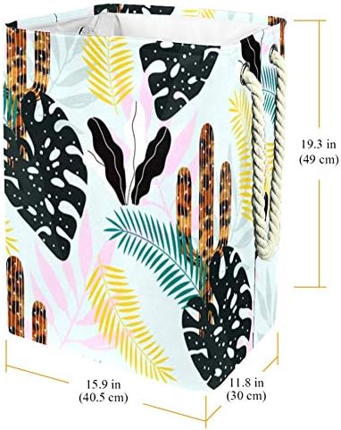 Inhomer Szennyesben Kaktusz Palm Hagyja Összecsukható Szennyes Kosarat Cég Mosás Bin ruhatároló Szervezet Fürdőszoba, Hálószoba,