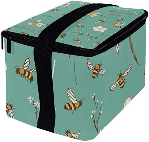 Szivárgásmentes uzsonnás Doboz, Szigetelt Bento Box, a Férfiak, Nők, Felnőtt, Újrafelhasználható kajásdobozt a vállpánt Méhek