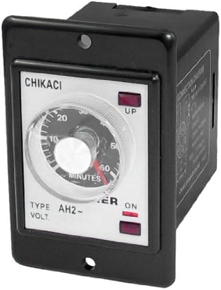 ZAAHH AH2-Y AC 220V 8-Pin DPDT 0-60 Perc 60 perc bekapcsolás Késleltetés Időzítő Relé Idő