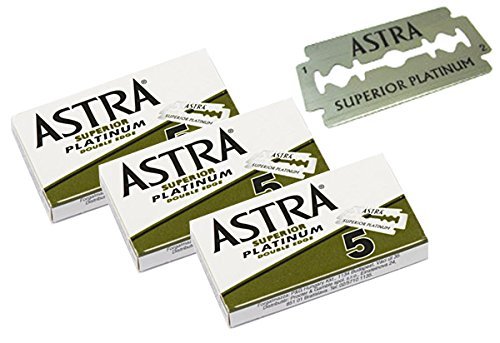 500 Astra Superior Prémium Dupla Platina Szélén Biztonsági Borotvapenge 5 Csomag 20-Ig