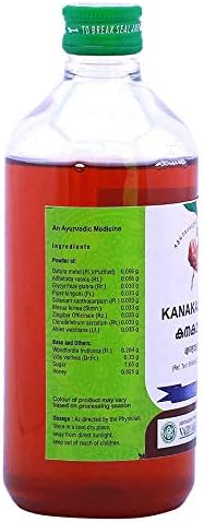 Vaidyaratnam Kanakasavam 450 ml (Csomag 3) Ayurvédikus gyógynövény termékek-Ayurveda Ökológiai termékek