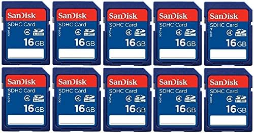 Sok 10 SanDisk 16GB SD SDHC Class 4 Kamera Flash Memória Kártya SDSDB-016G-B35 Csomag + SD/TF USB Kártya Olvasó