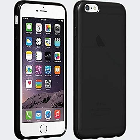 Verizon OEM Magas Fényű Szilikon Borító Apple iPhone 6 Plus / 6S Plusz 5.5 - Fekete - Verizon Lakossági Csomag