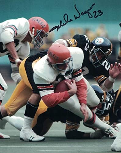 Mike Wagner Dedikált/Aláírt Pittsburgh Steelers 8x10 Fotó 30242 - Dedikált NFL-Fotók