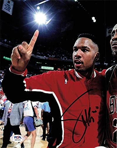 STACEY KIRÁLY aláírta 8x10 fotó PSA/DNS-Chicago Bulls Aláírt - Dedikált NBA-Fotók