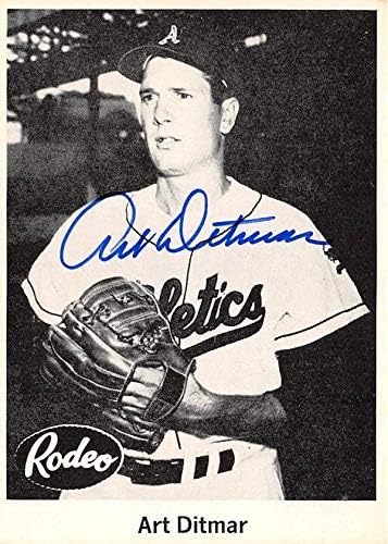 Autogramot Raktár 621561 Művészeti Ditmar Dedikált Baseball Kártya - Kansas City Atlétika, 67 1955 Rodeó Hús Megemlékező