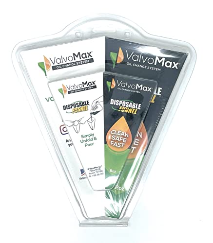 ValvoMax Eldobható Tölcsér - Tiszta, Biztonságos, Gyors! - Combo Pack 8 oz 32 oz - Csomag 12 Minden